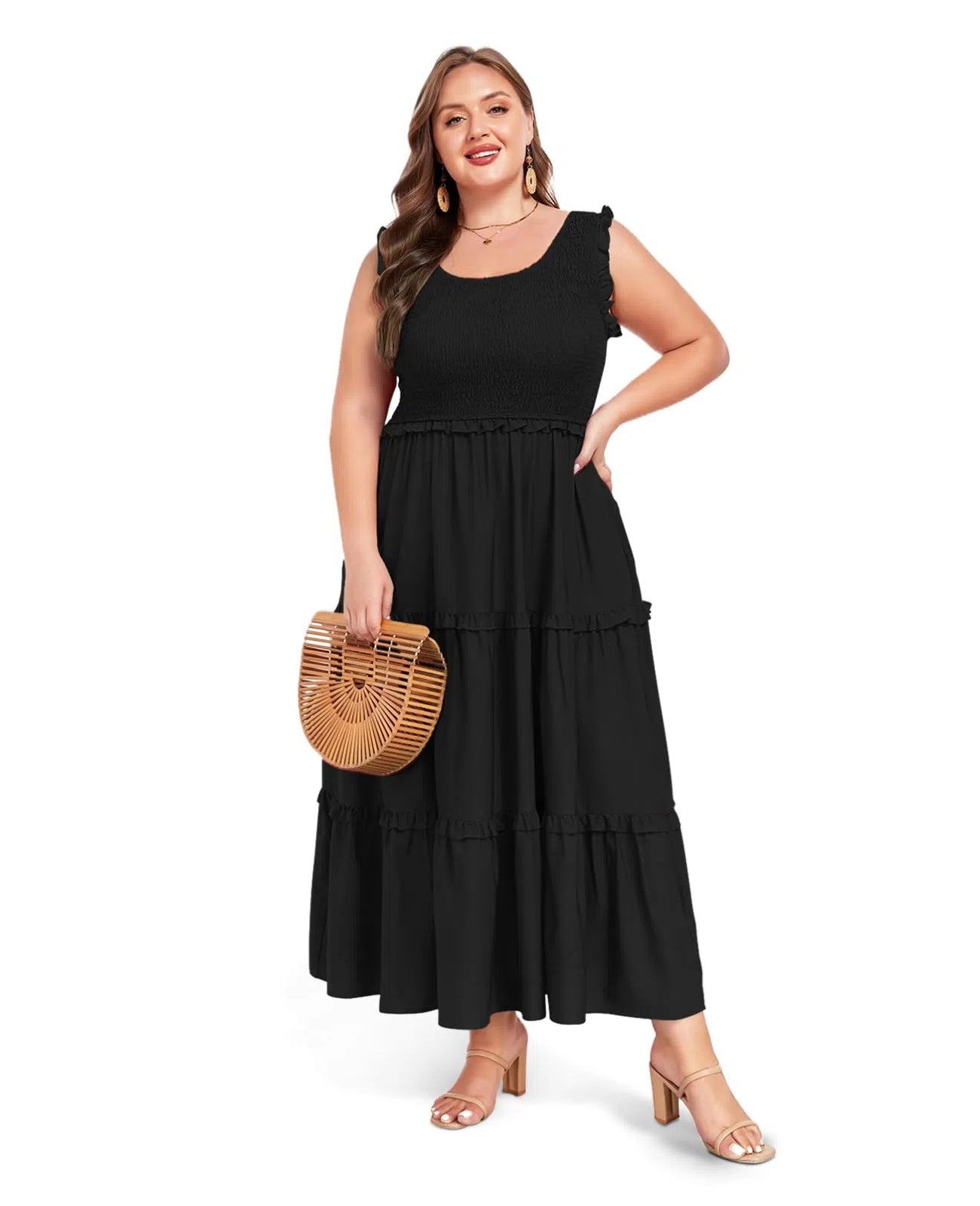 blue dress for baby girl Ruffle Maxi Dress – Scotch & Soda main image 0
