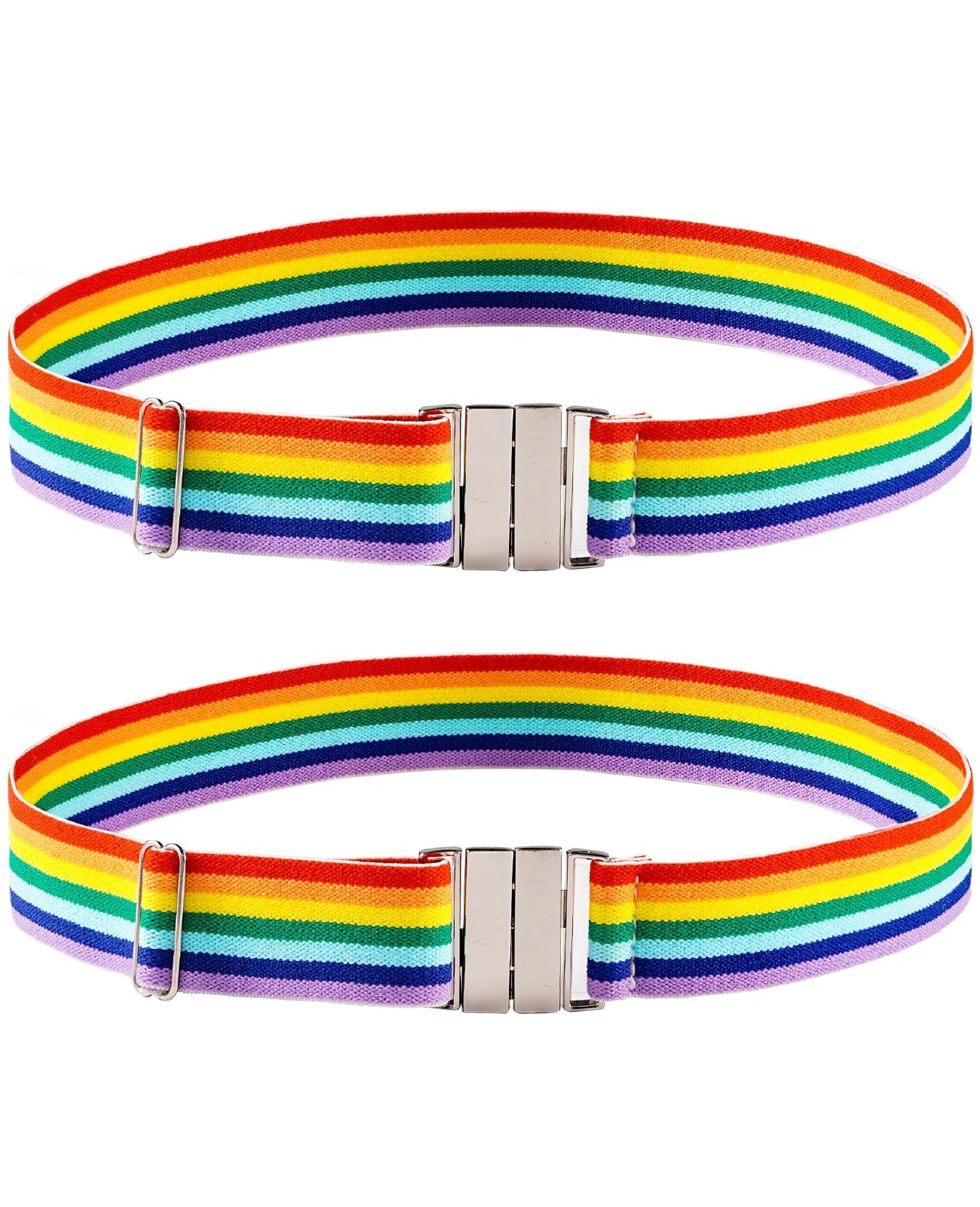 Plus Size Thigh Garter Belt-Rainbow