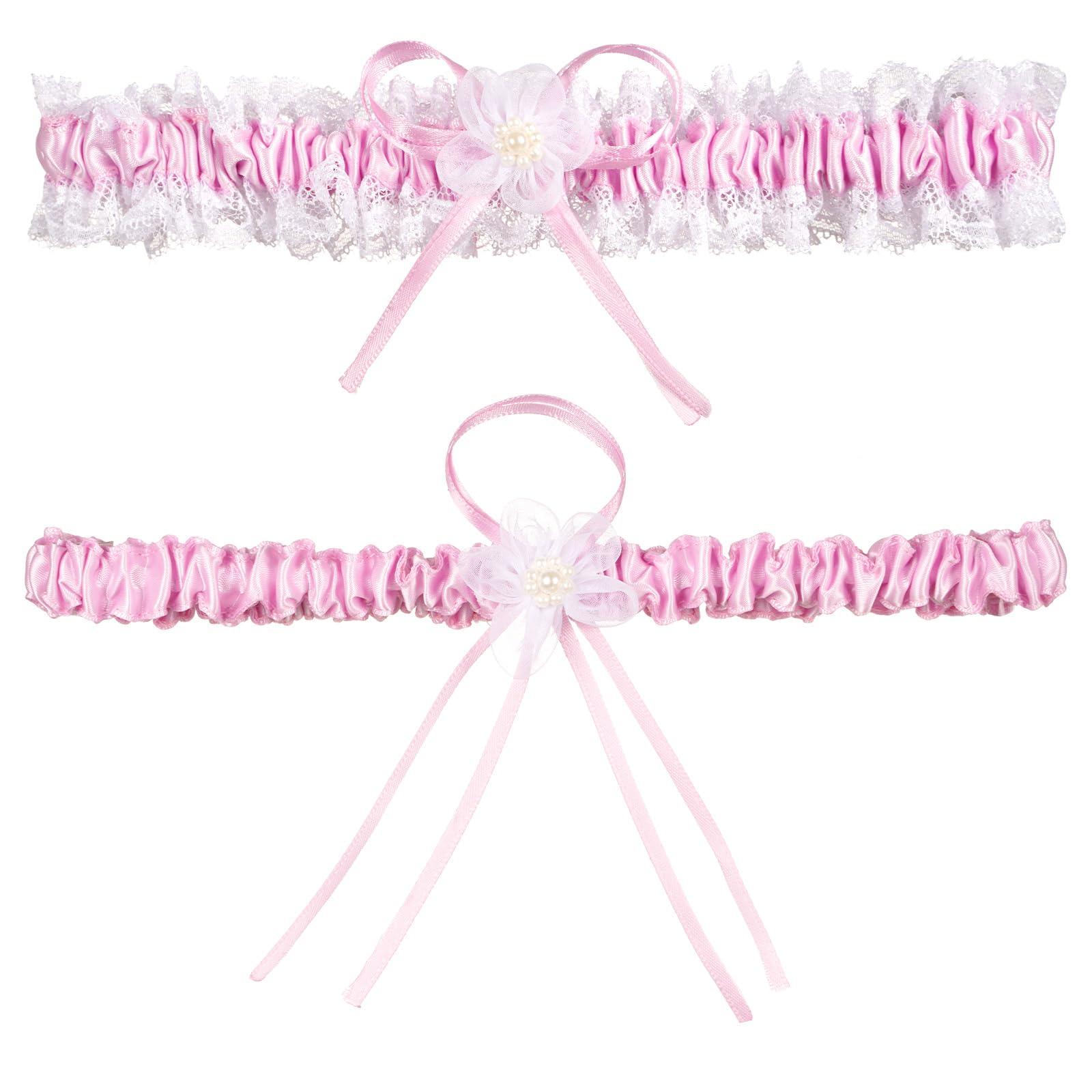 Plus Size Wedding Garters with Elastic Band Blue | Moon Wood Plus Size Wedding Garters with Elastic Band Blue | Moon Wood