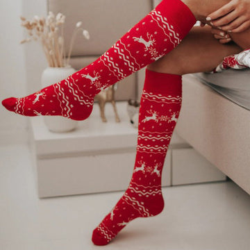 Christmas Compression Socks - Moon Wood