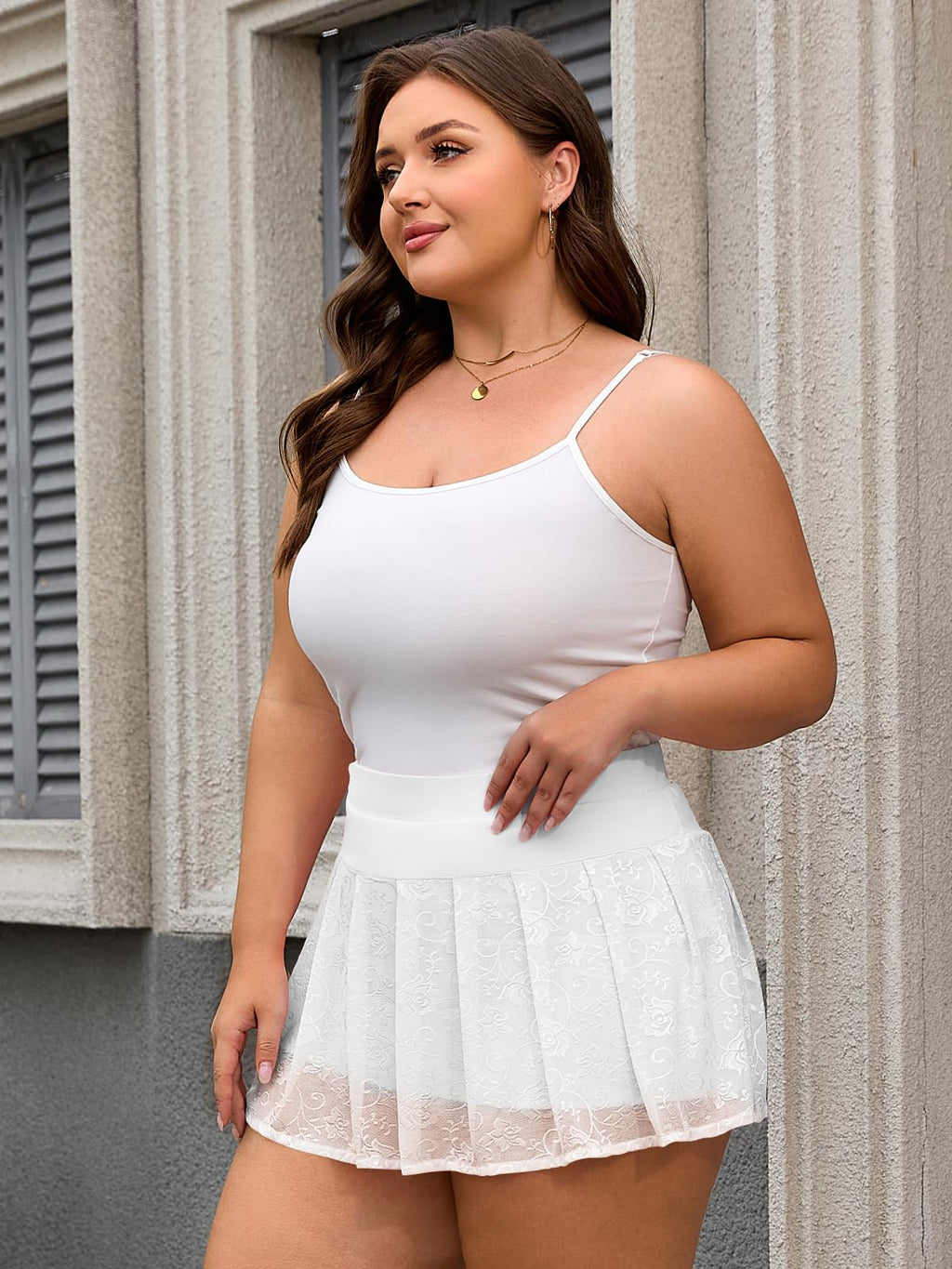 Plus Size Pleated Skirts