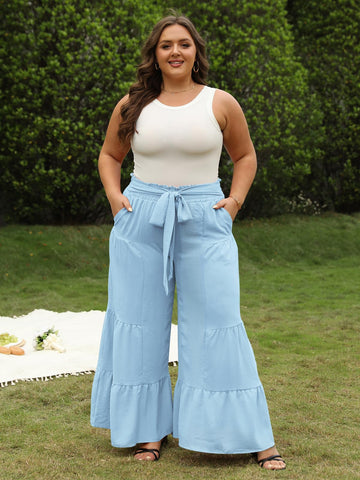 Plus Size Wide Leg Pants