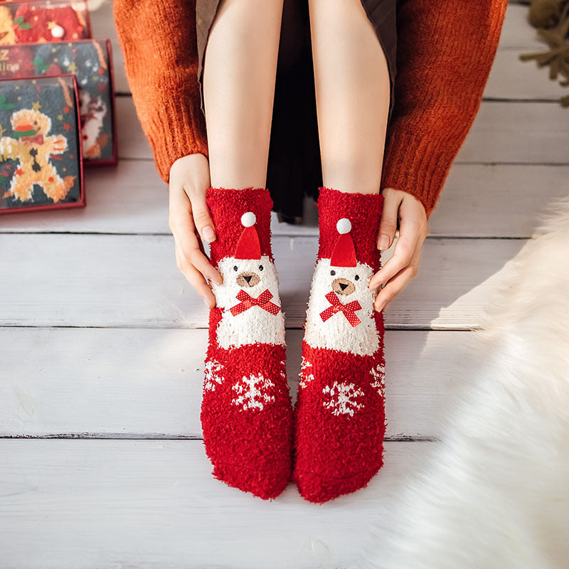 Festive Christmas Socks - Moon Wood