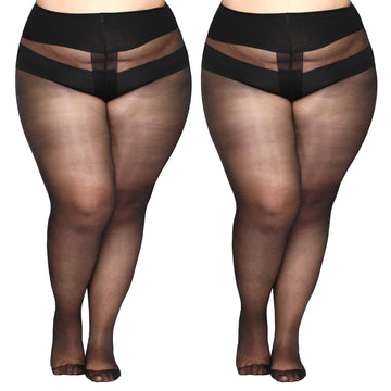 Amazon Opaque Pantyhose Plus Size Plus Size Sheer High Waist
