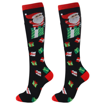 3 Pack Christmas Compression Socks for Women Men