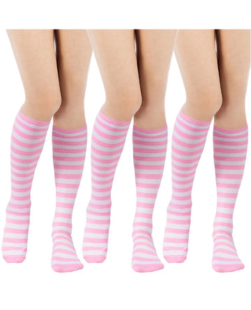 3 Paar Baumwoll-Kniestrümpfe – Schwarz