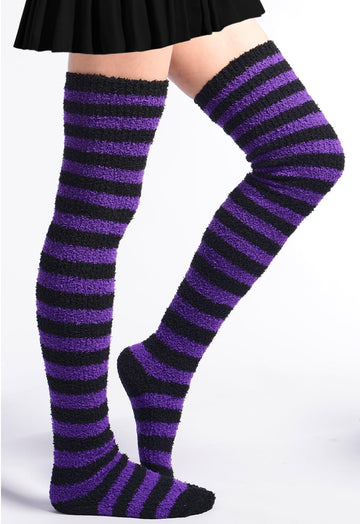 3 paires de chaussettes hautes souples en coton - Noir