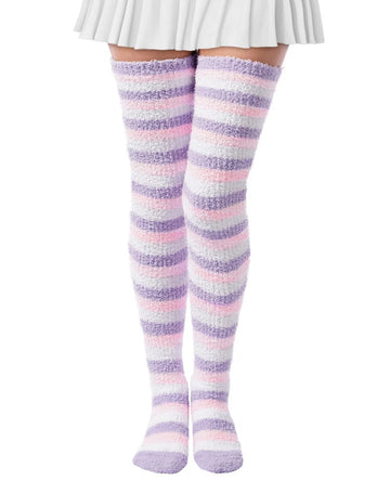 3 paires de chaussettes hautes souples en coton - Noir