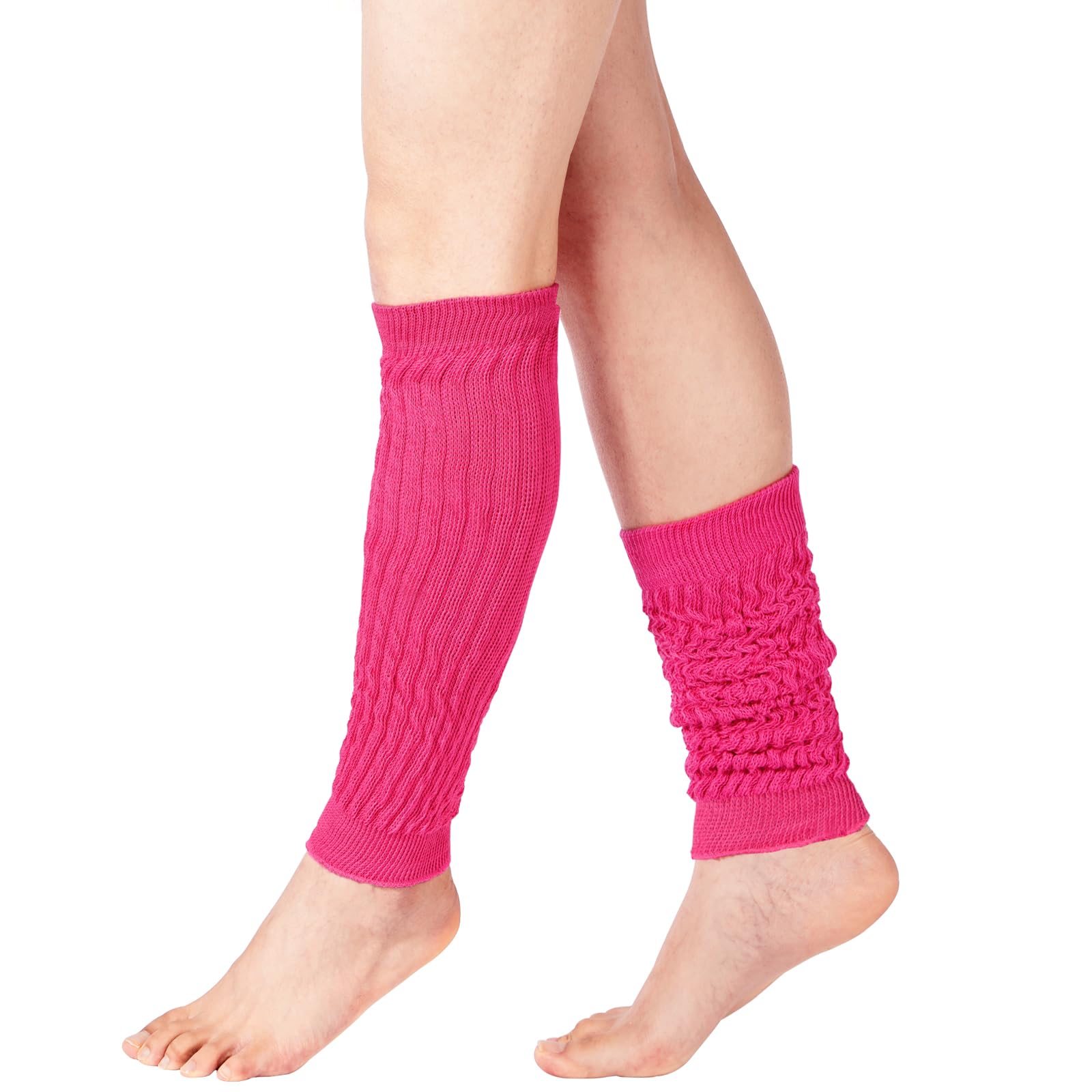Cotton Slouch Leg Warmers-Rose - Moon Wood