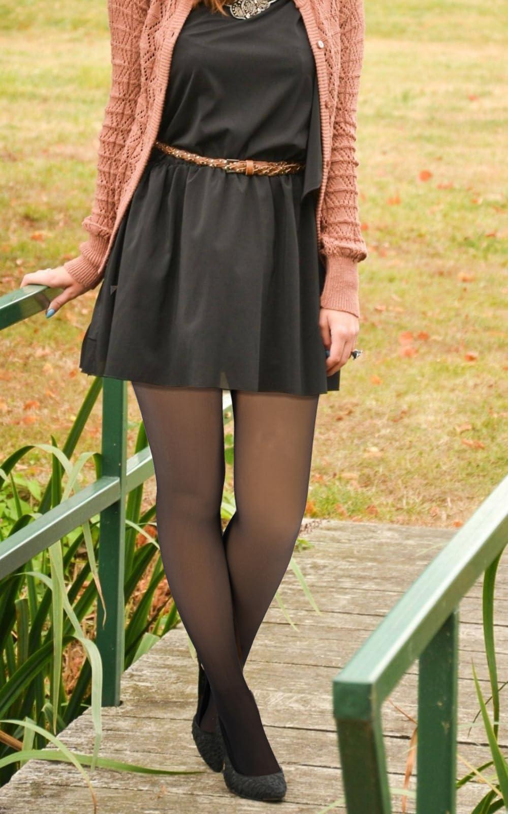 Fleece Lined Tights for Wowen Leggings Moon Wood