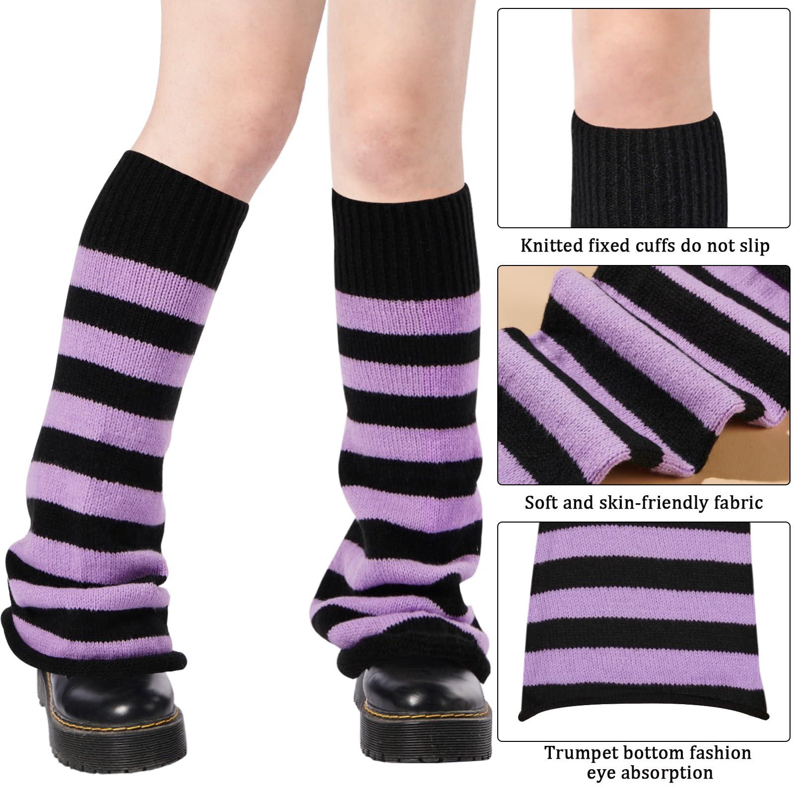 Jambières Longues Tricotées Style Y2K Kawaii Pour Femmes Et Filles - Guêtres Gothique Lolita, Grande élasticité, Taille Unique