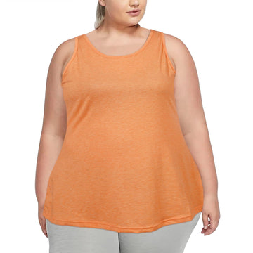 Plus Size Tank Tops for Women Sleeveless T-Shirts Loose-Orange