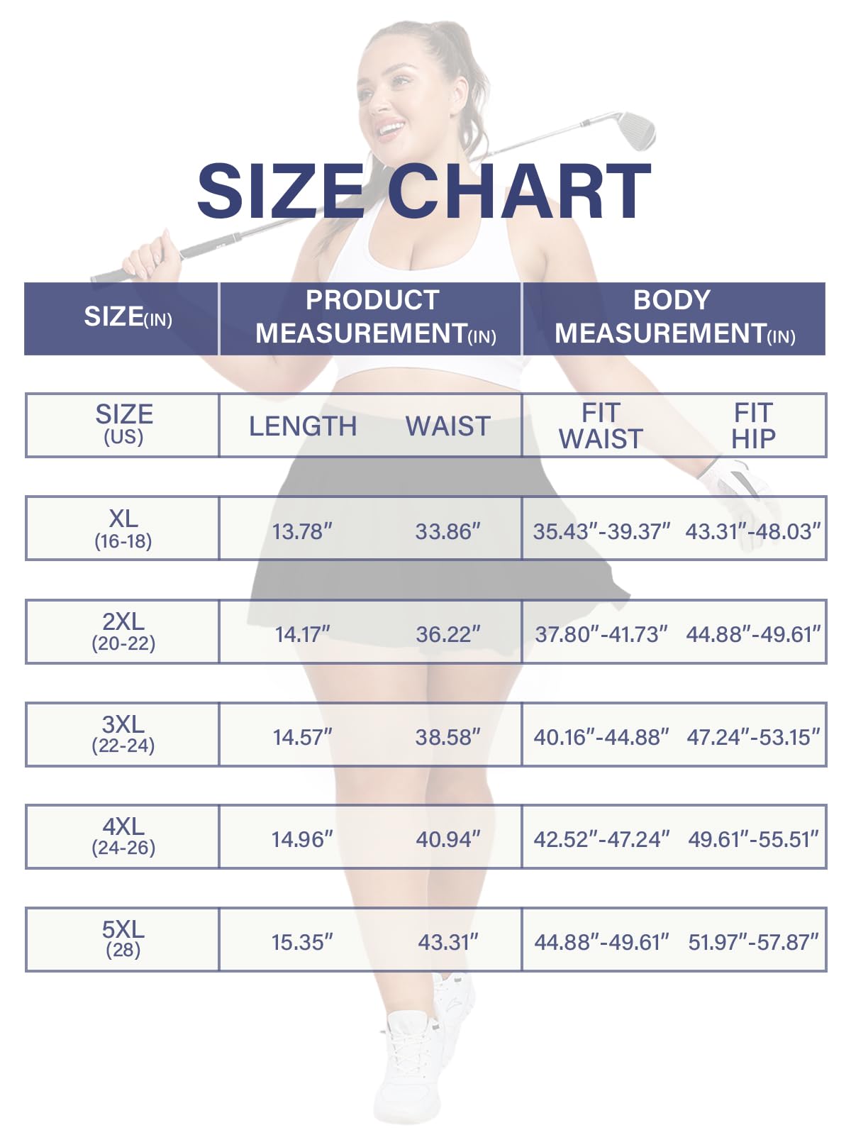 Plus Size Athletic Tennis Skirt - Black-Moon Wood