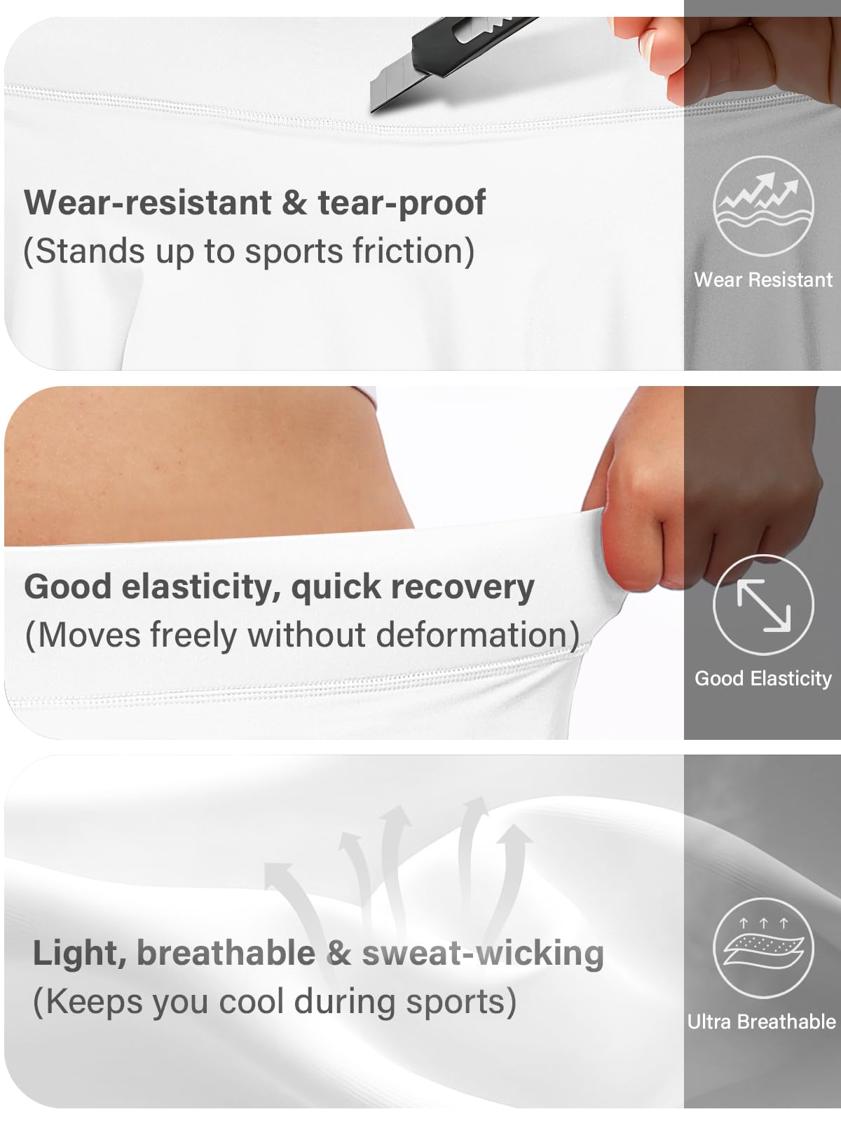 Plus Size Athletic Tennis Skirt - White-Moon Wood