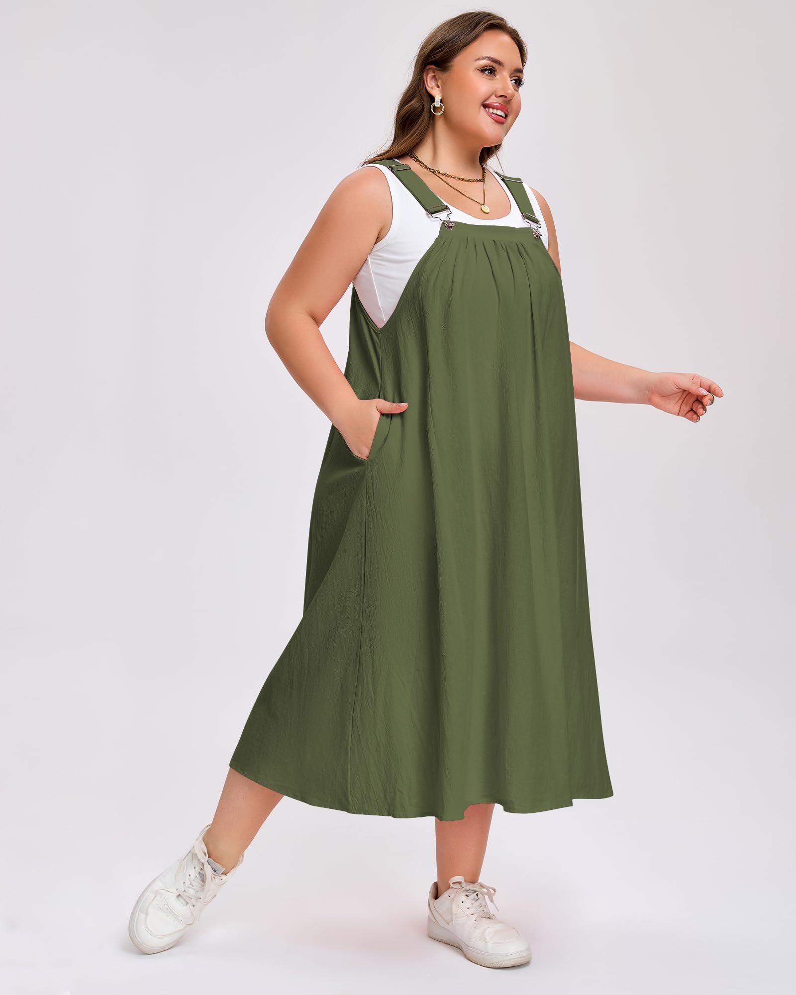plus size cotton dress with pockets April_J's_Closet on LTK