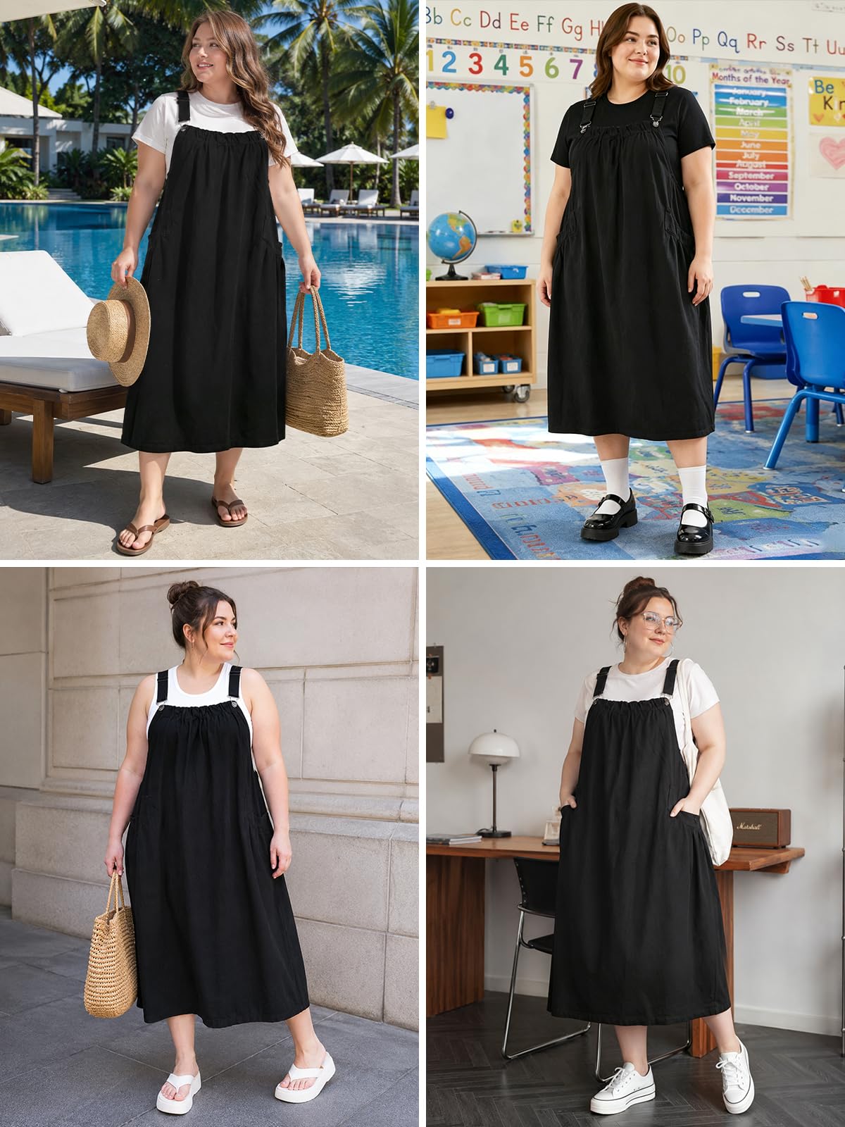 plus size black denim overall dress Denim Overalls Black Overall Skirt Xxl Plus Size Black Dungaree Dress Black Denim Overalls Black