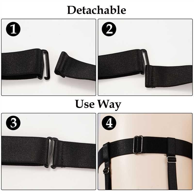 Plus Size High Elastic Thigh Garter Belts-BlackMoon Wood Plus Size High Elastic Thigh Garter Belts-BlackMoon Wood