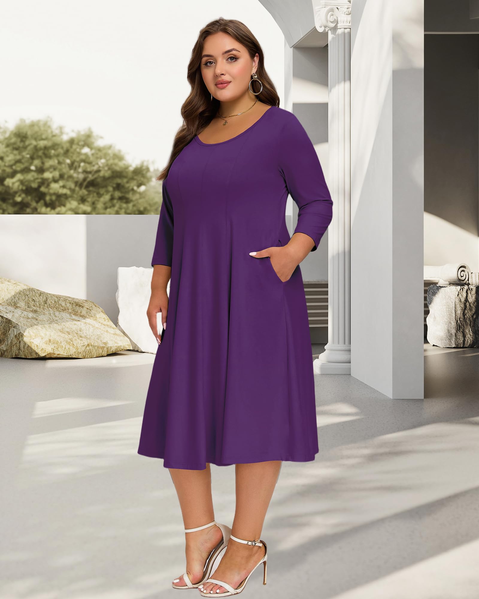 Linen Dress Purple Summer Dress Plus Size Madeline Dress Plus Size Linen Dress Purple Summer Dress Plus Size Madeline Dress Plus Size