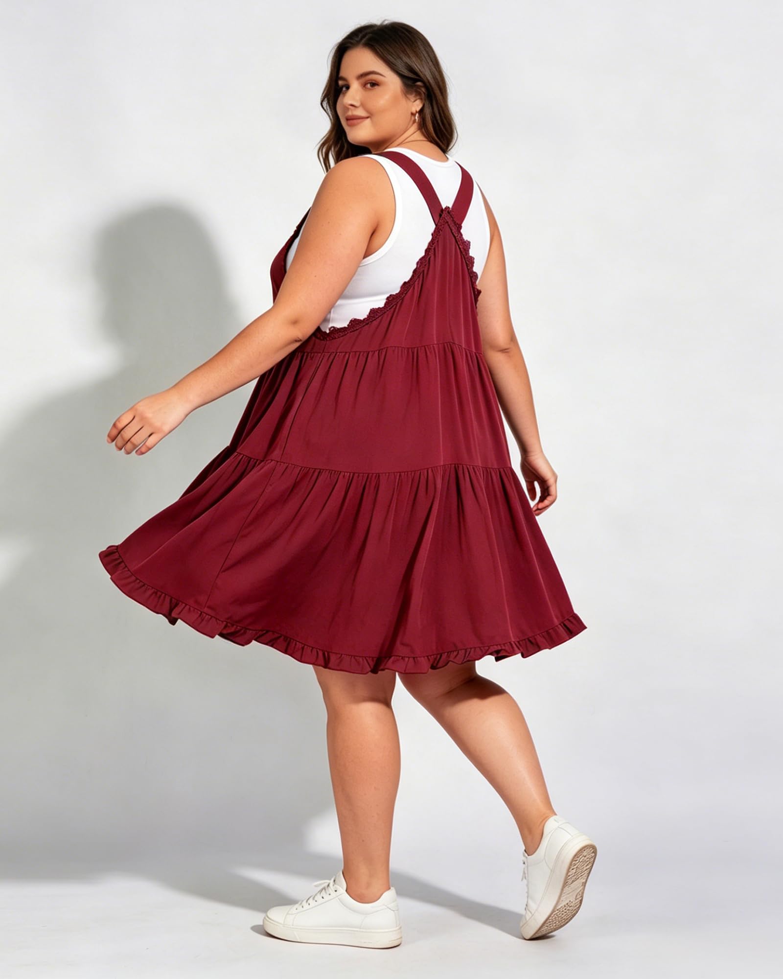burgundy overall dress Burgundy Corduroy Overall Dress