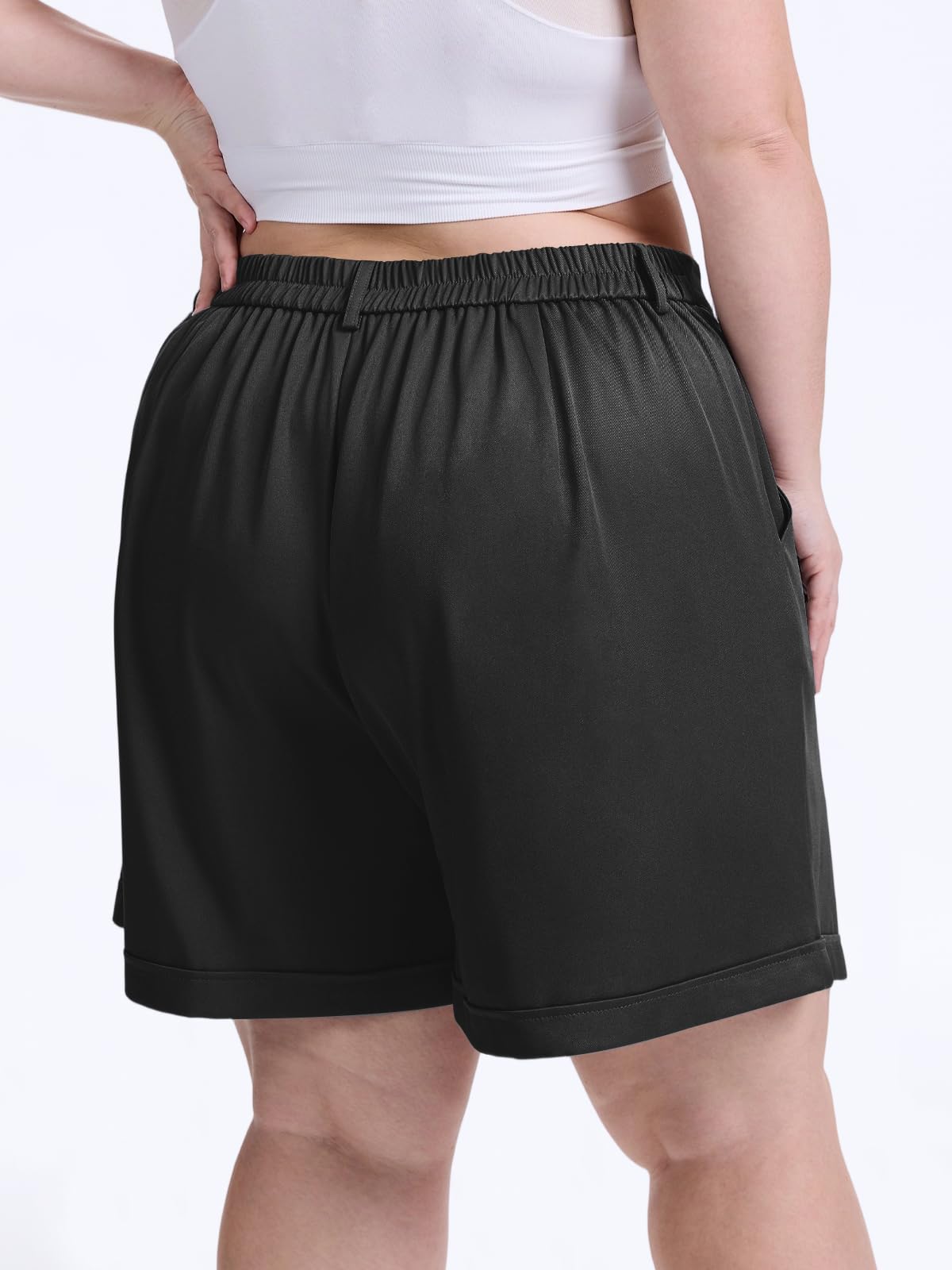 plus size dress shorts for women Plus Size Shorts for Women Wide Leg