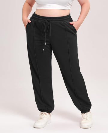 Damen-Shorts mit Waffelmuster, Kordelzug, elastische Taille, Schwarz