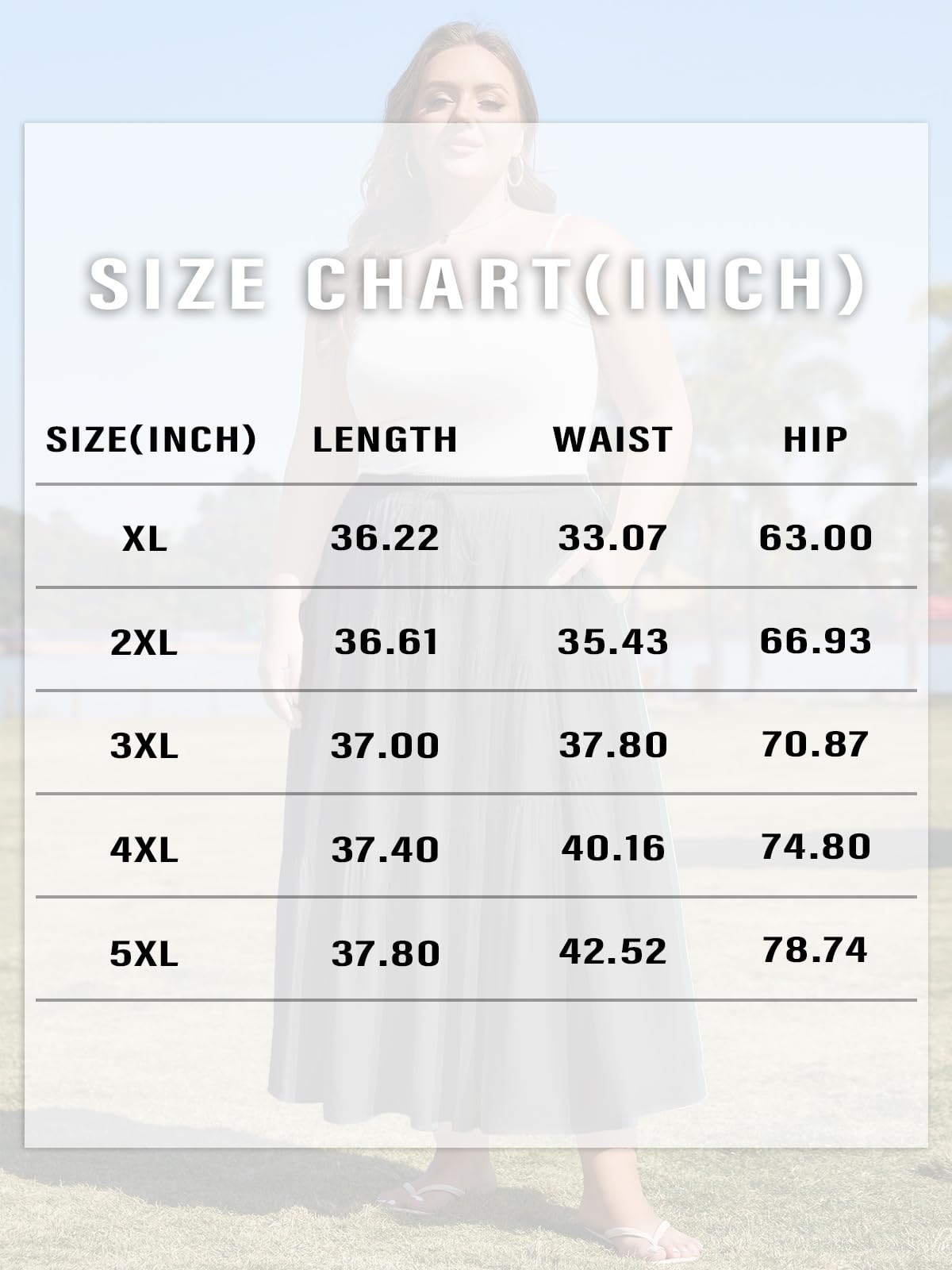 Plus Size Tiered Maxi Skirt-Black Moon Wood1