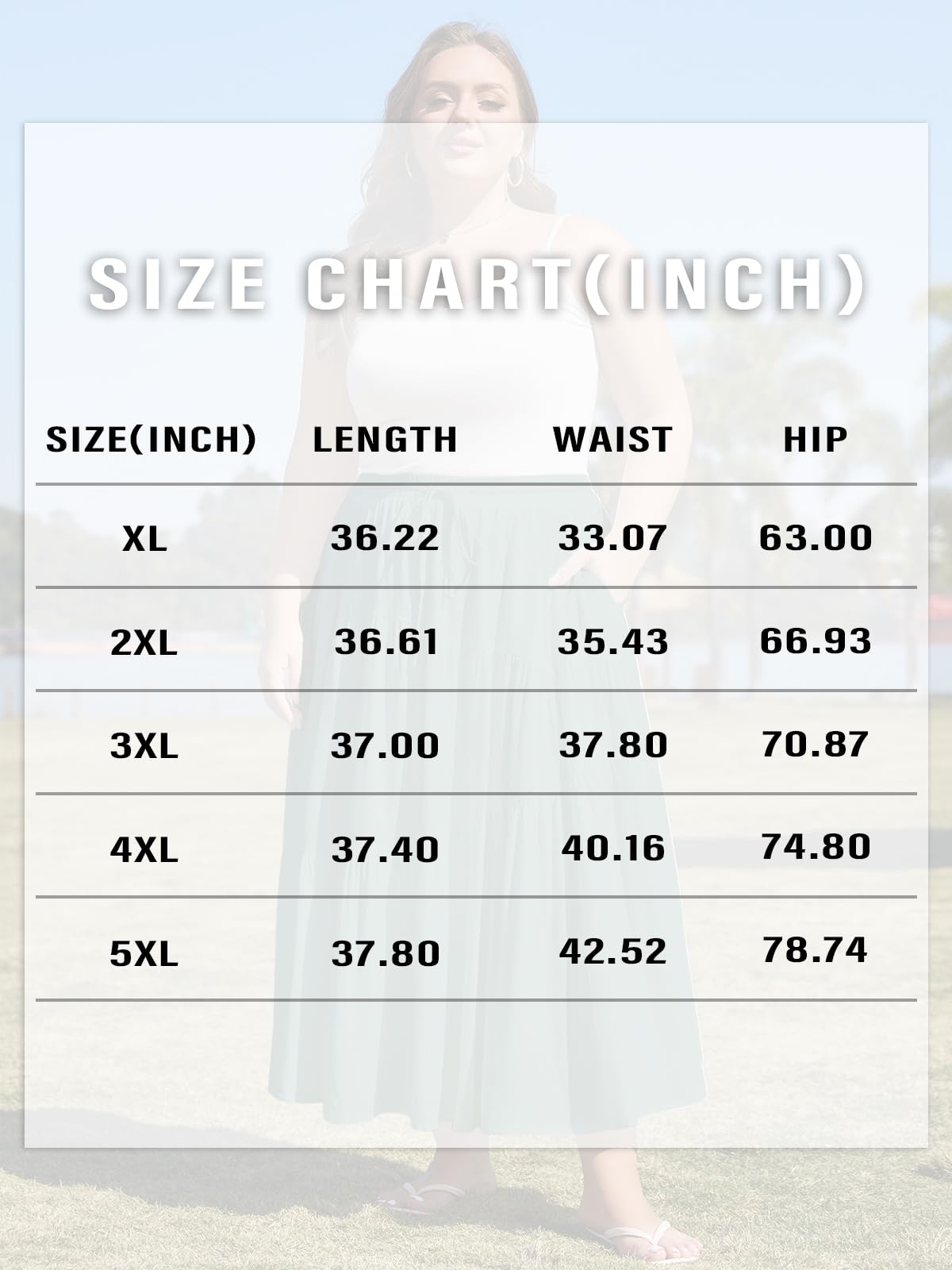 Plus Size Tiered Maxi Skirt-Green | Moon Wood