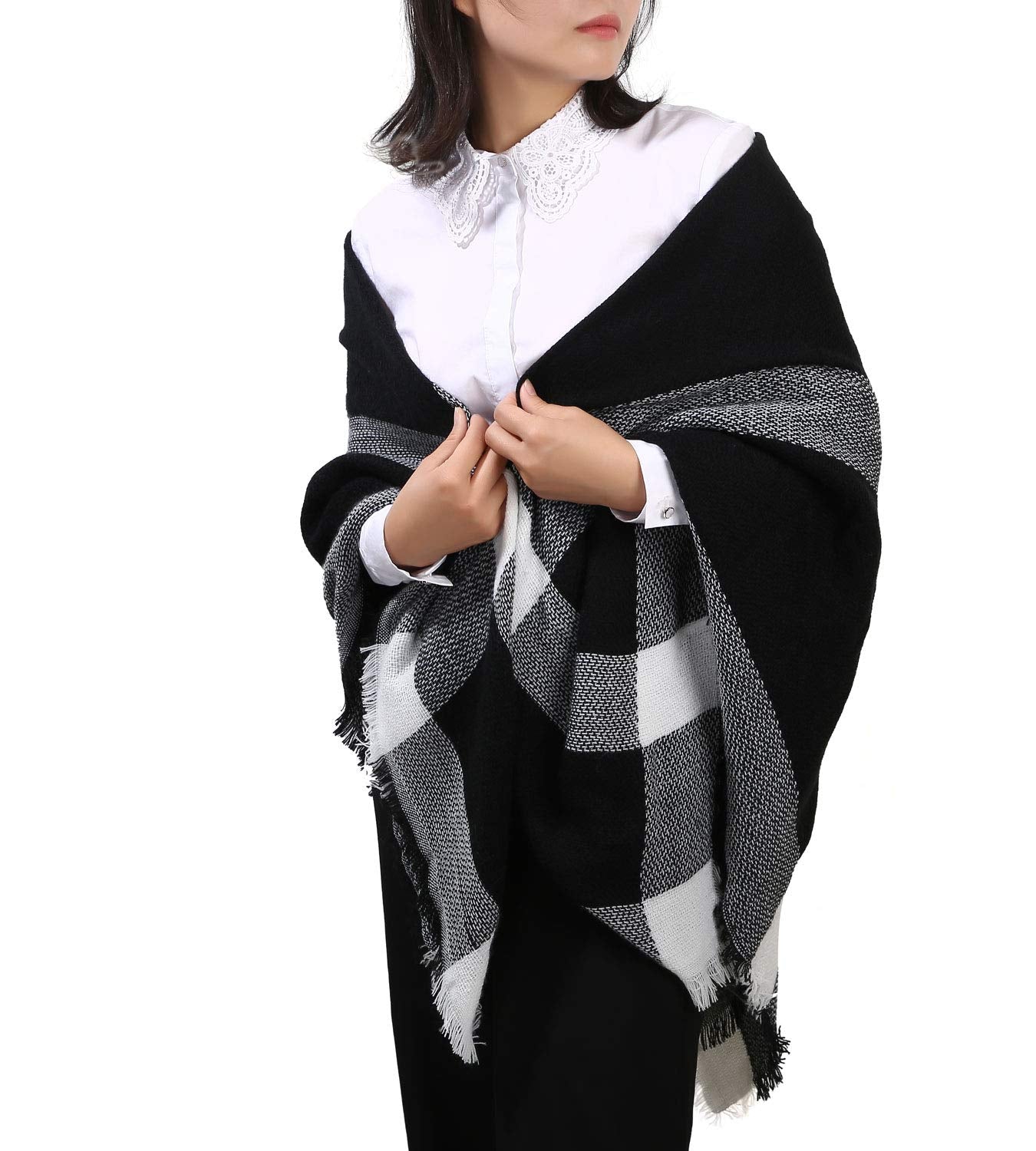 Shawl Wrap Large Square Warm Soft-Moon Wood