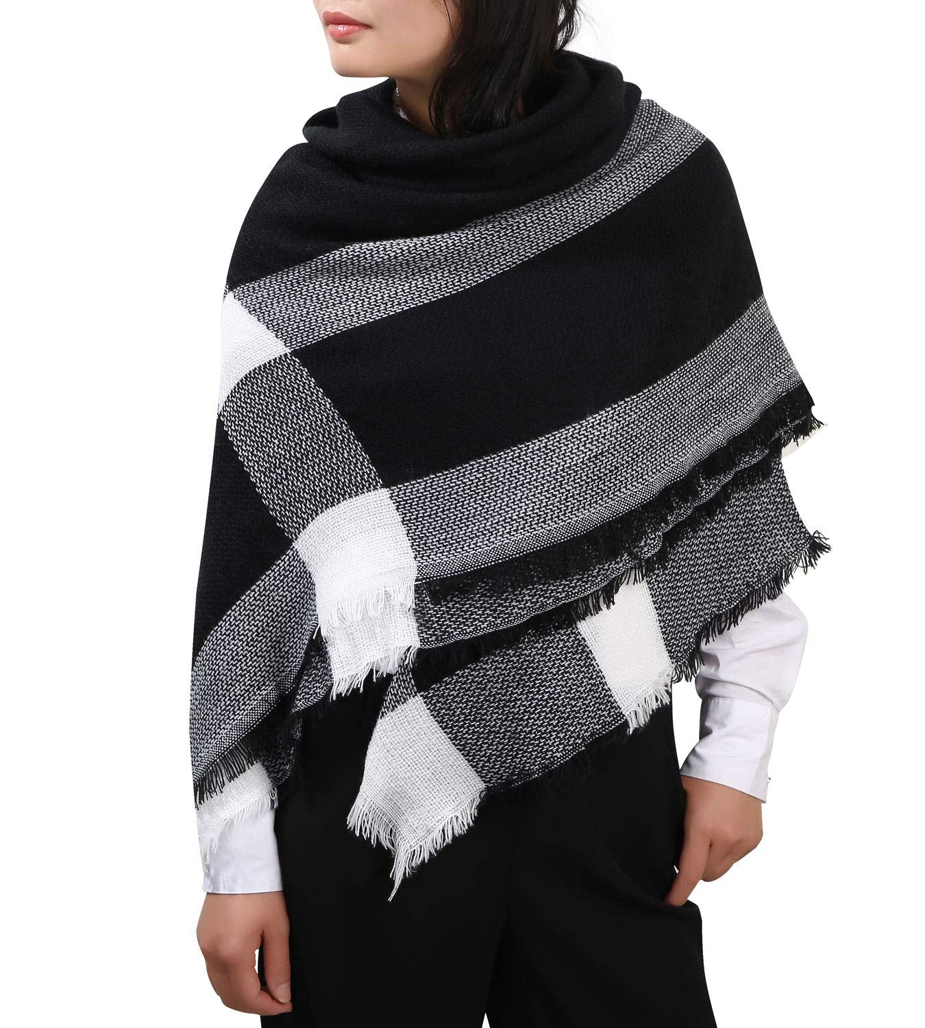 Shawl Wrap Large Square Warm Soft-Moon Wood