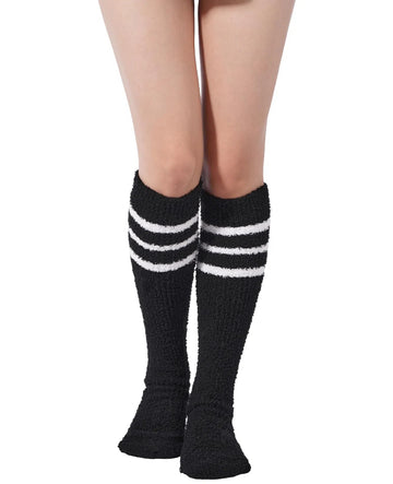 3 Paar Baumwoll-Kniestrümpfe – Schwarz