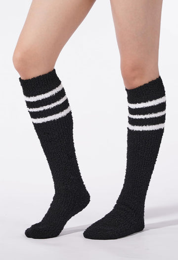 3 Paar Baumwoll-Kniestrümpfe – Schwarz