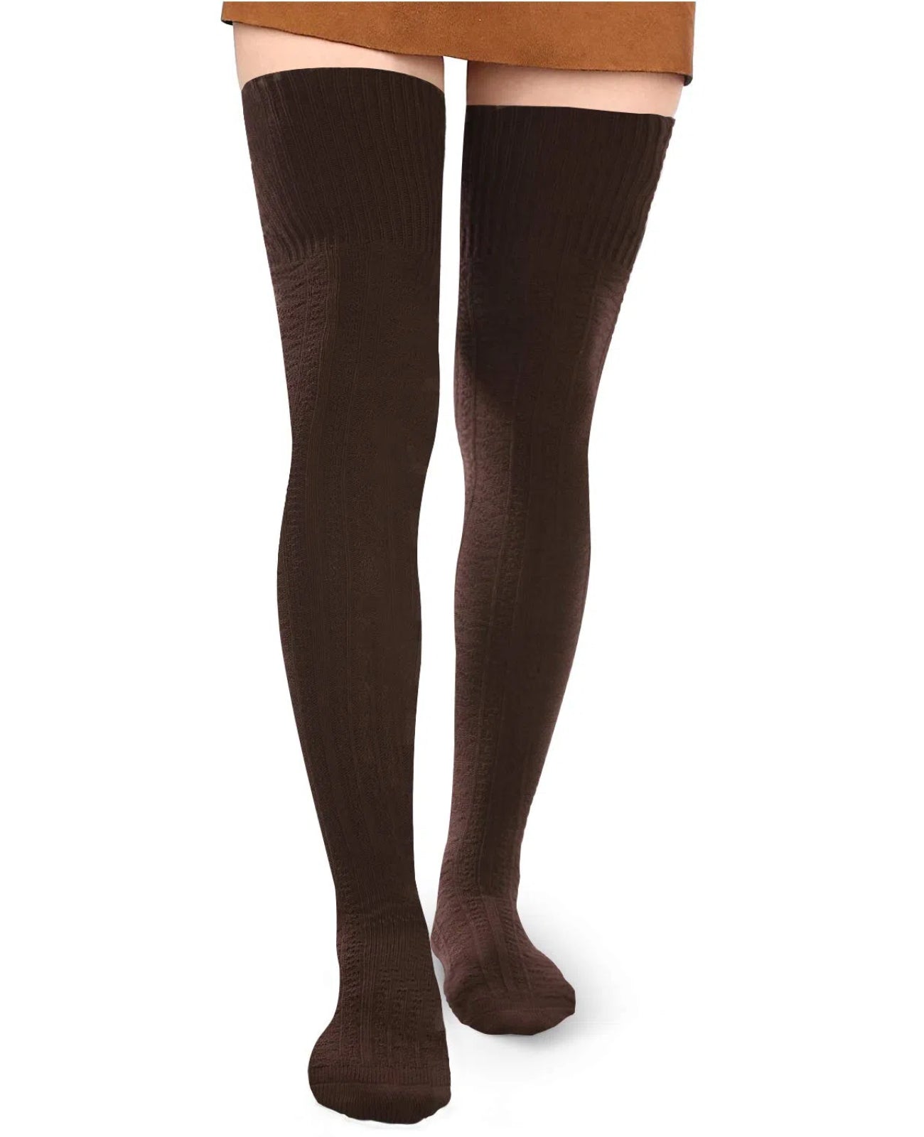 Women Thigh High Socks Extra Long Cotton Knit Warm Thick Tall Long Boot Stockings Leg Warmers