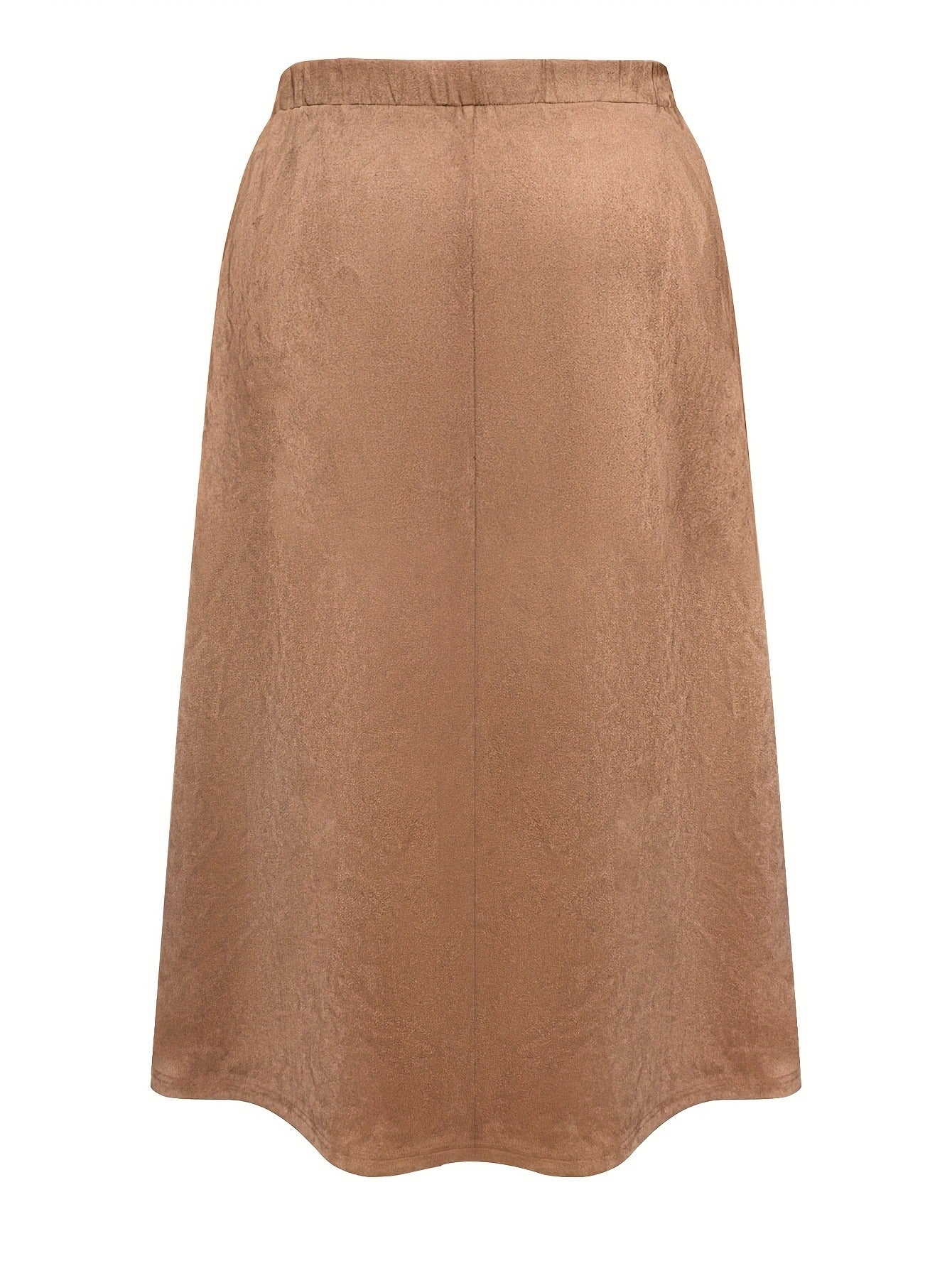 Bulk Plus-Size Brown Floral Embroidered Maxi Skirt 40 Pcs product image 5