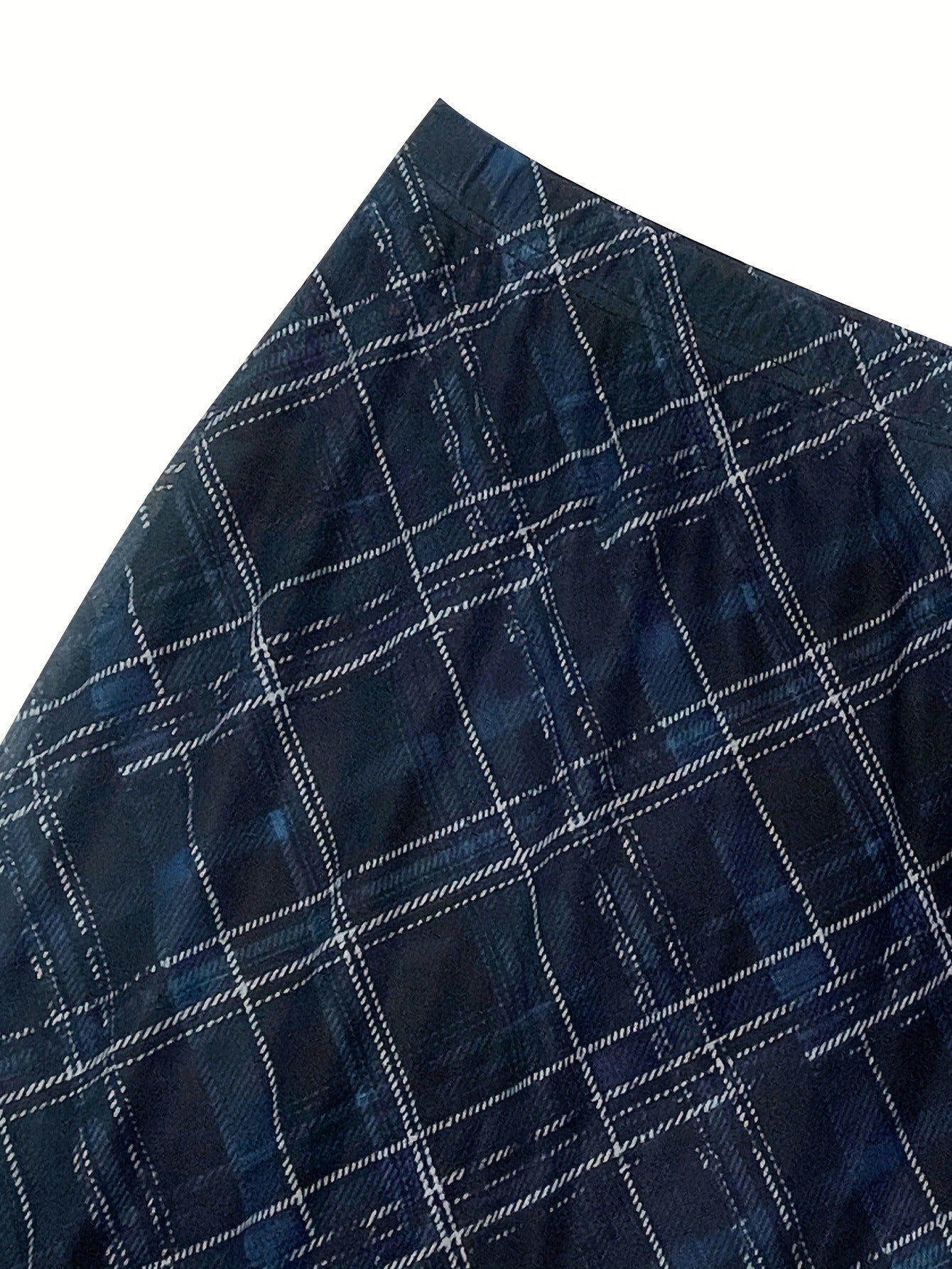 Bulk Plus-Size Checked Plaid Skirt 5 Pcs product image 6