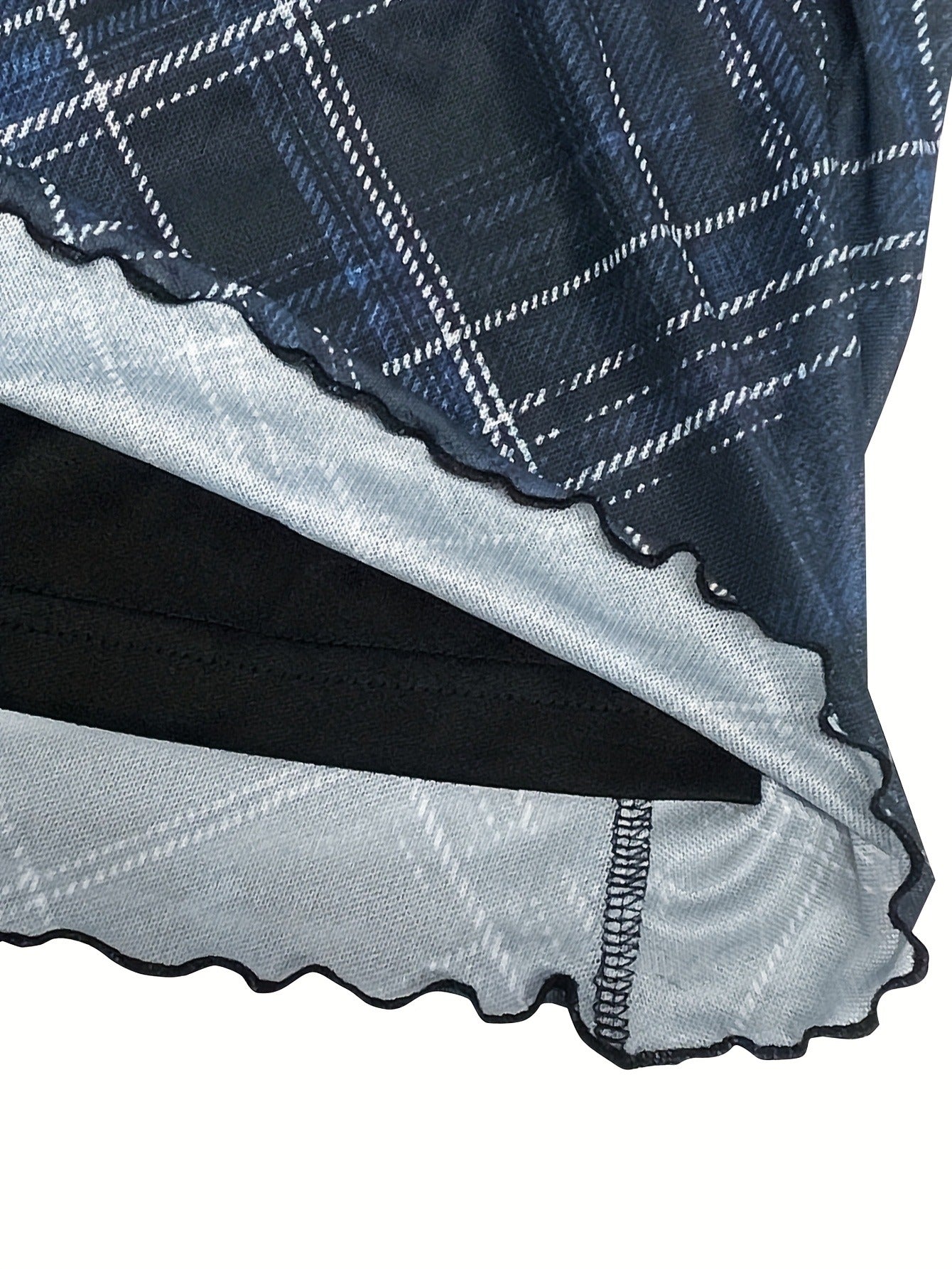 Bulk Plus-Size Checked Plaid Skirt 5 Pcs product image 7