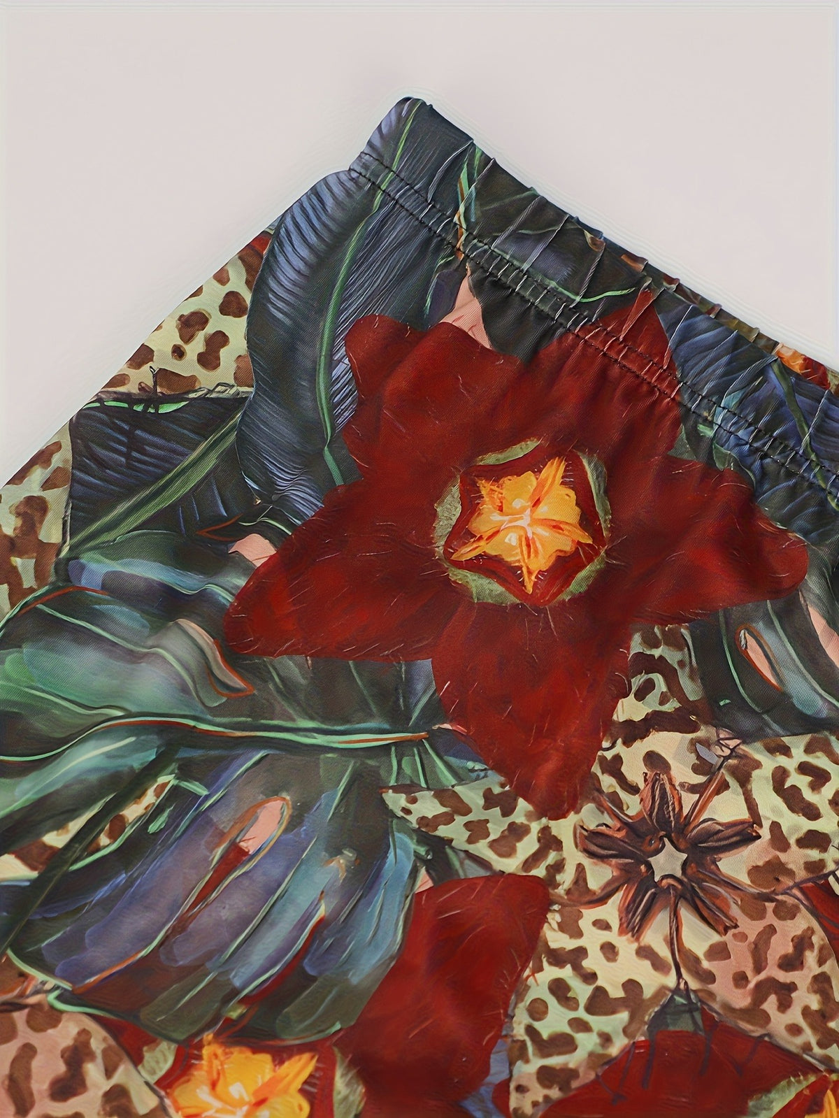 Bulk Plus Size Color Oversized Skirt Tropical Floral Pattern High Waisted 8 Pcs product image 4