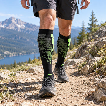 Patterned Compression Socks 6 Pair Set - Irregular Pattern matching pair male sports lifestyle image