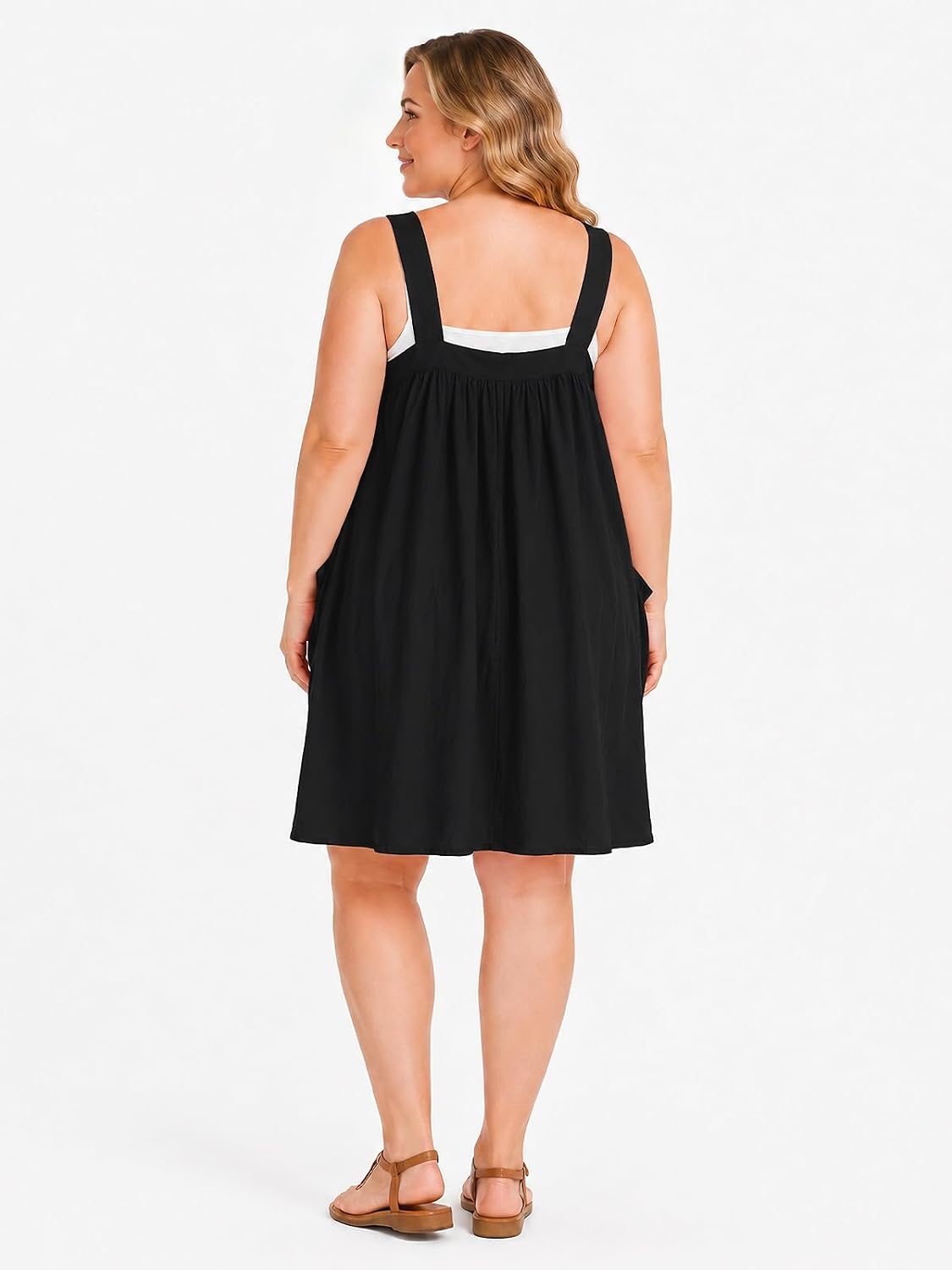 Moon Wood Plus Size Black Overall Dress - view 3