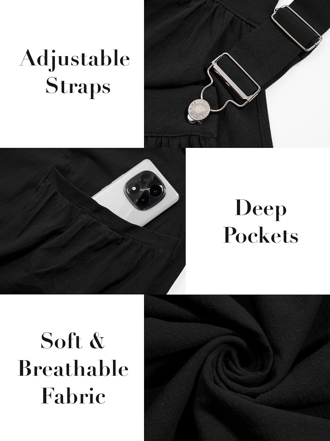 Moon Wood Plus Size Black Overall Dress - view 4