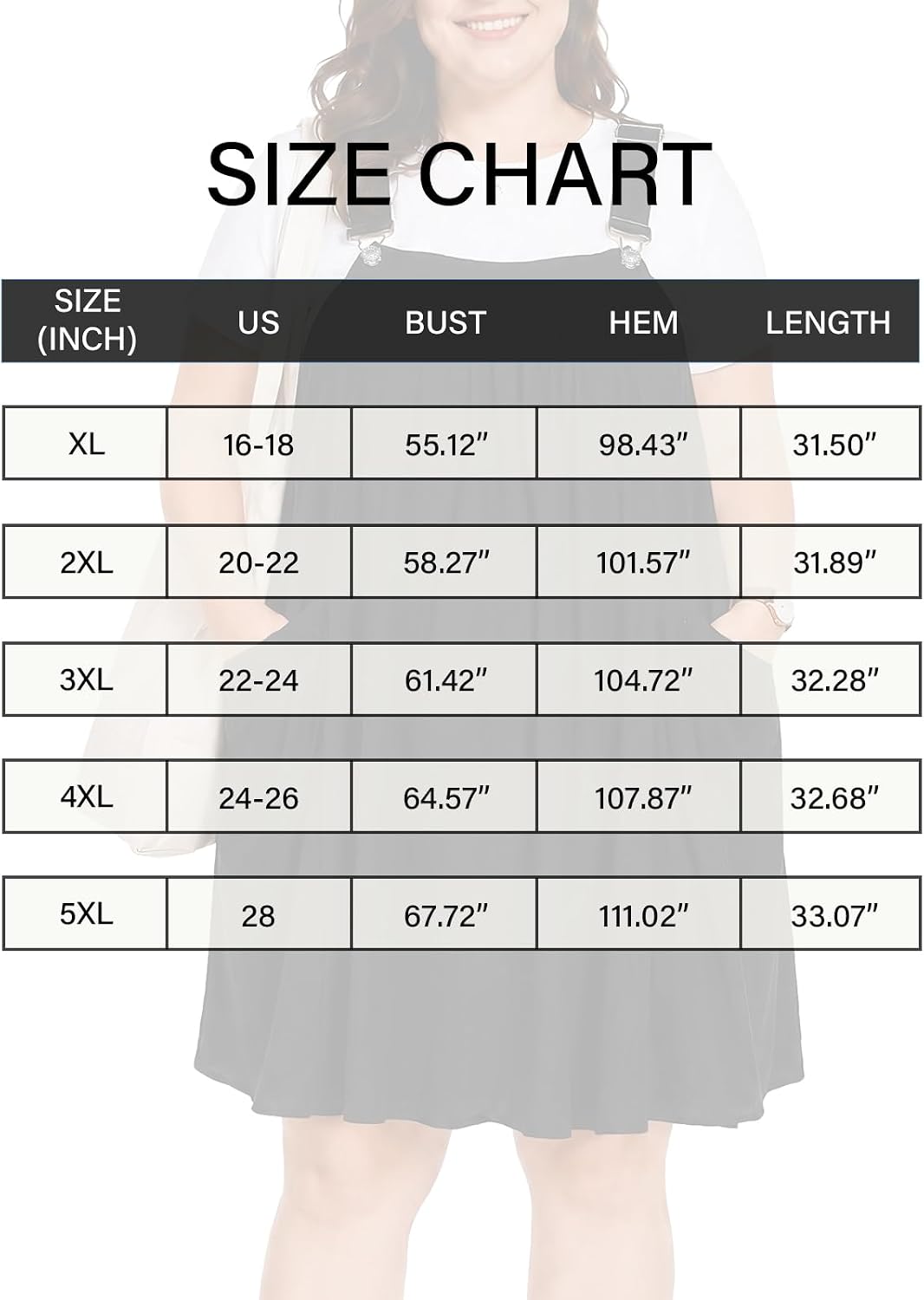 Moon Wood Plus Size Black Overall Dress - view 7
