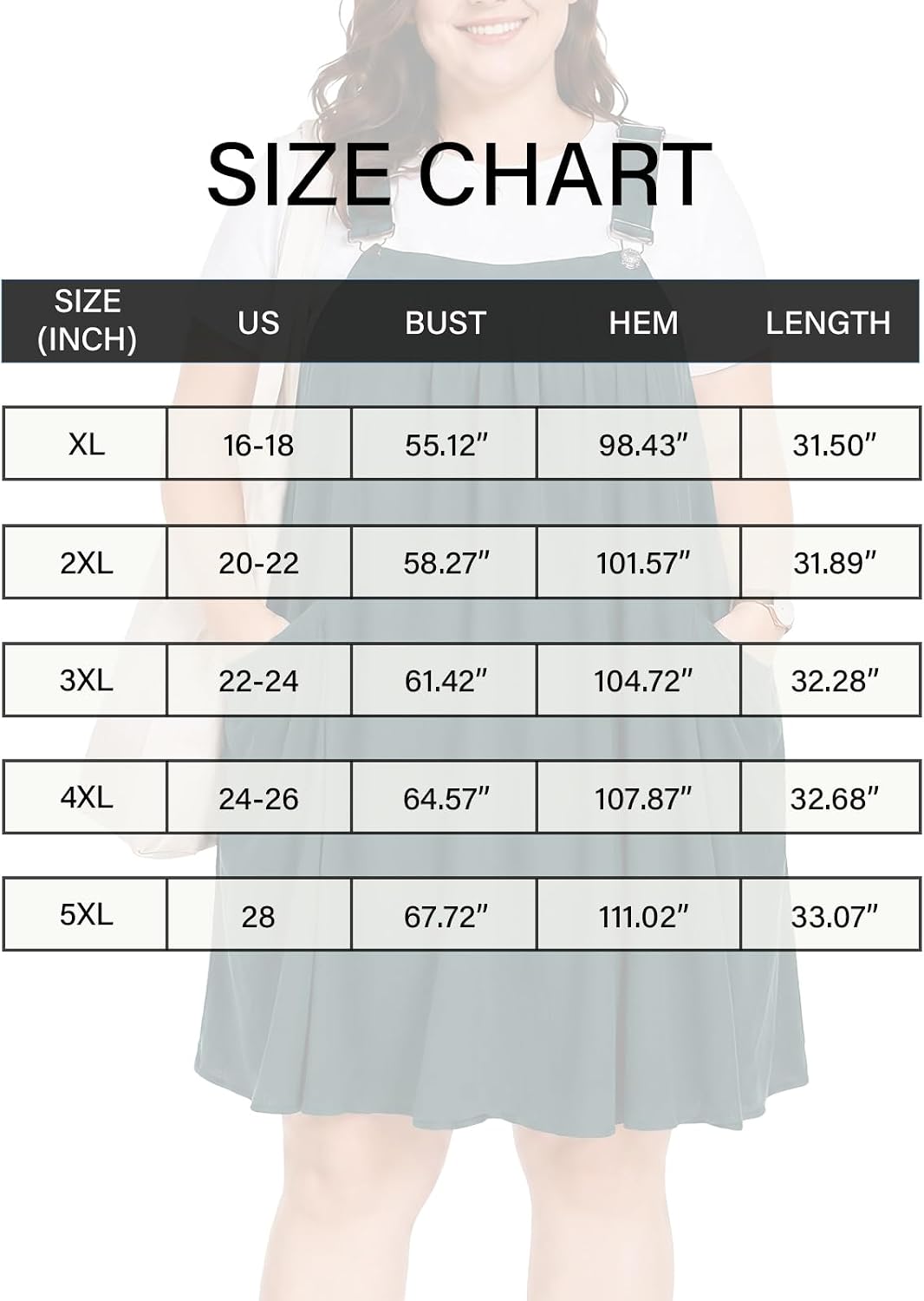 Moon Wood Plus Size Green Overall Dress - view 7