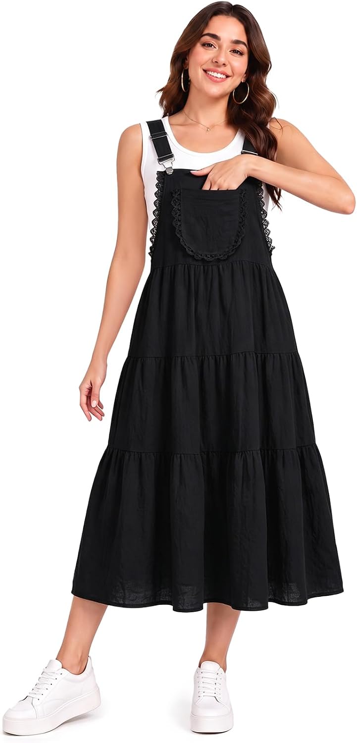 Moon Wood Black Lace Overall Dress - view 2