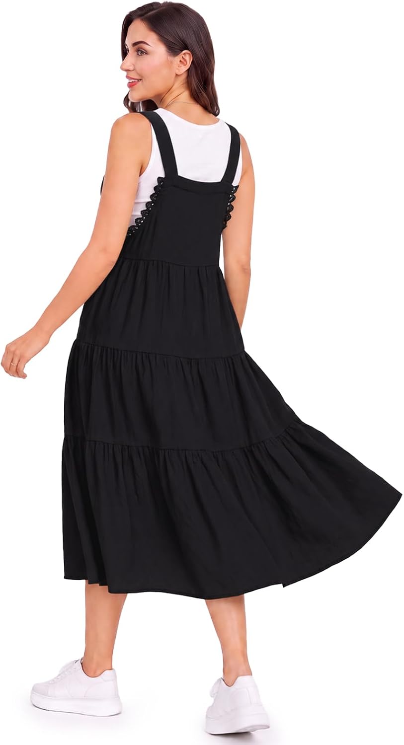 Moon Wood Black Lace Overall Dress - view 3