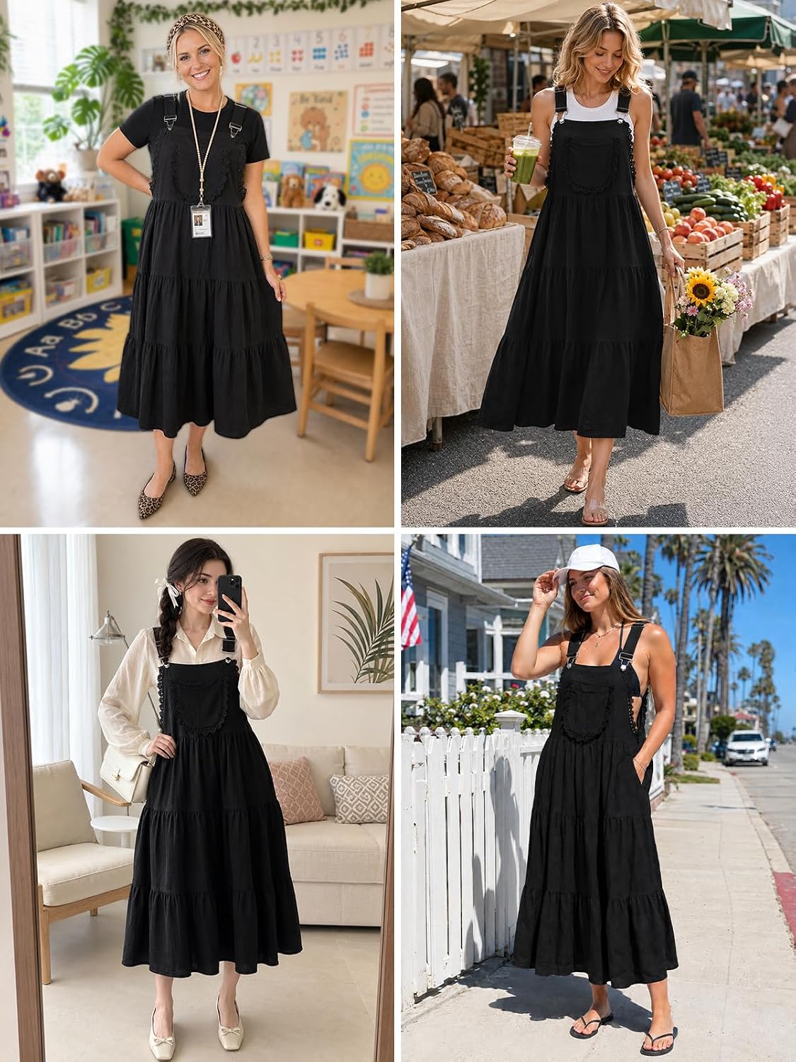 Moon Wood Black Lace Overall Dress - view 5
