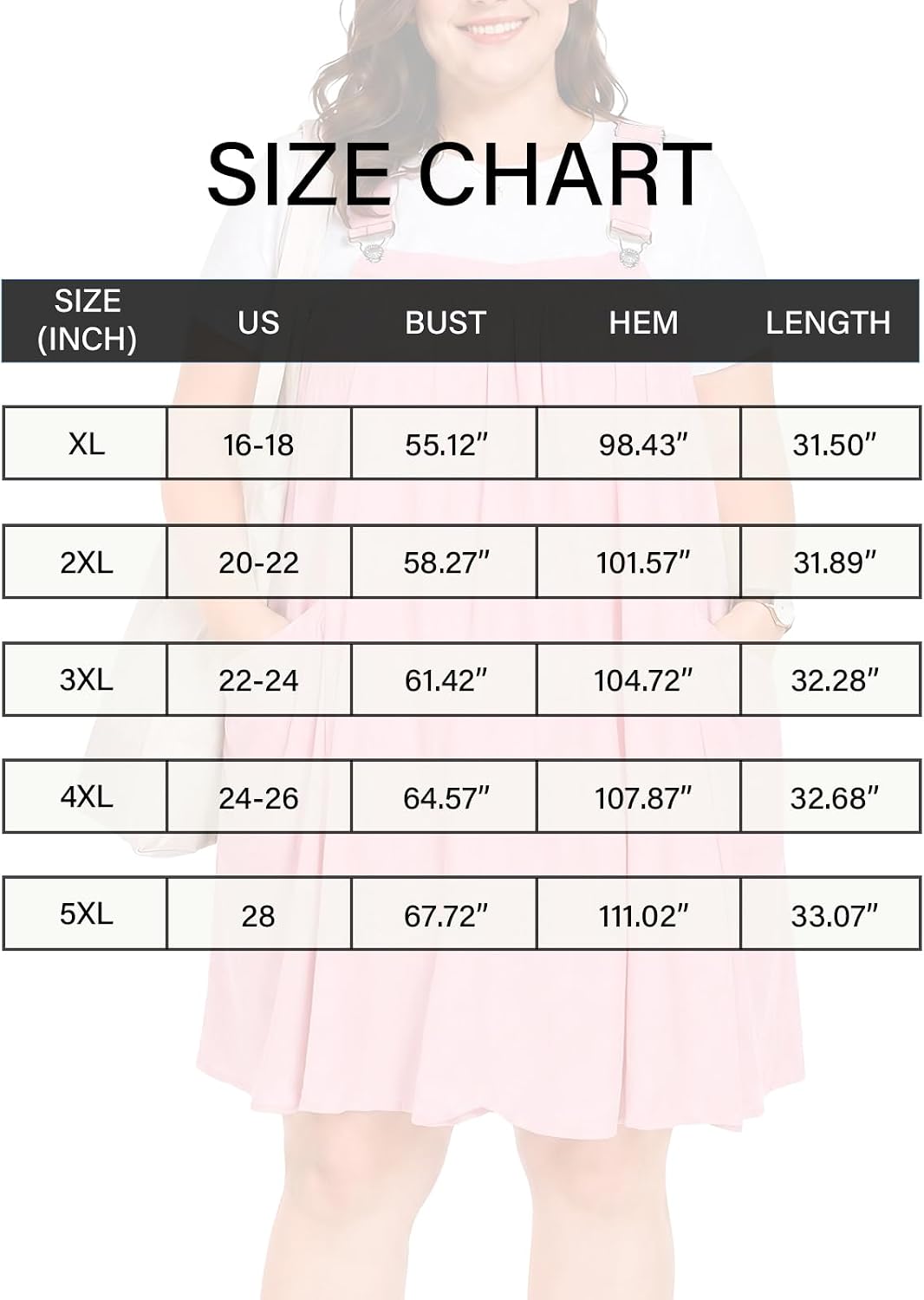 Moon Wood Plus Size Pink Overall Dress - view 7