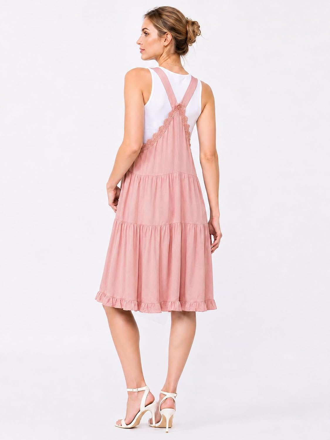 Moon Wood Short Overall Dress