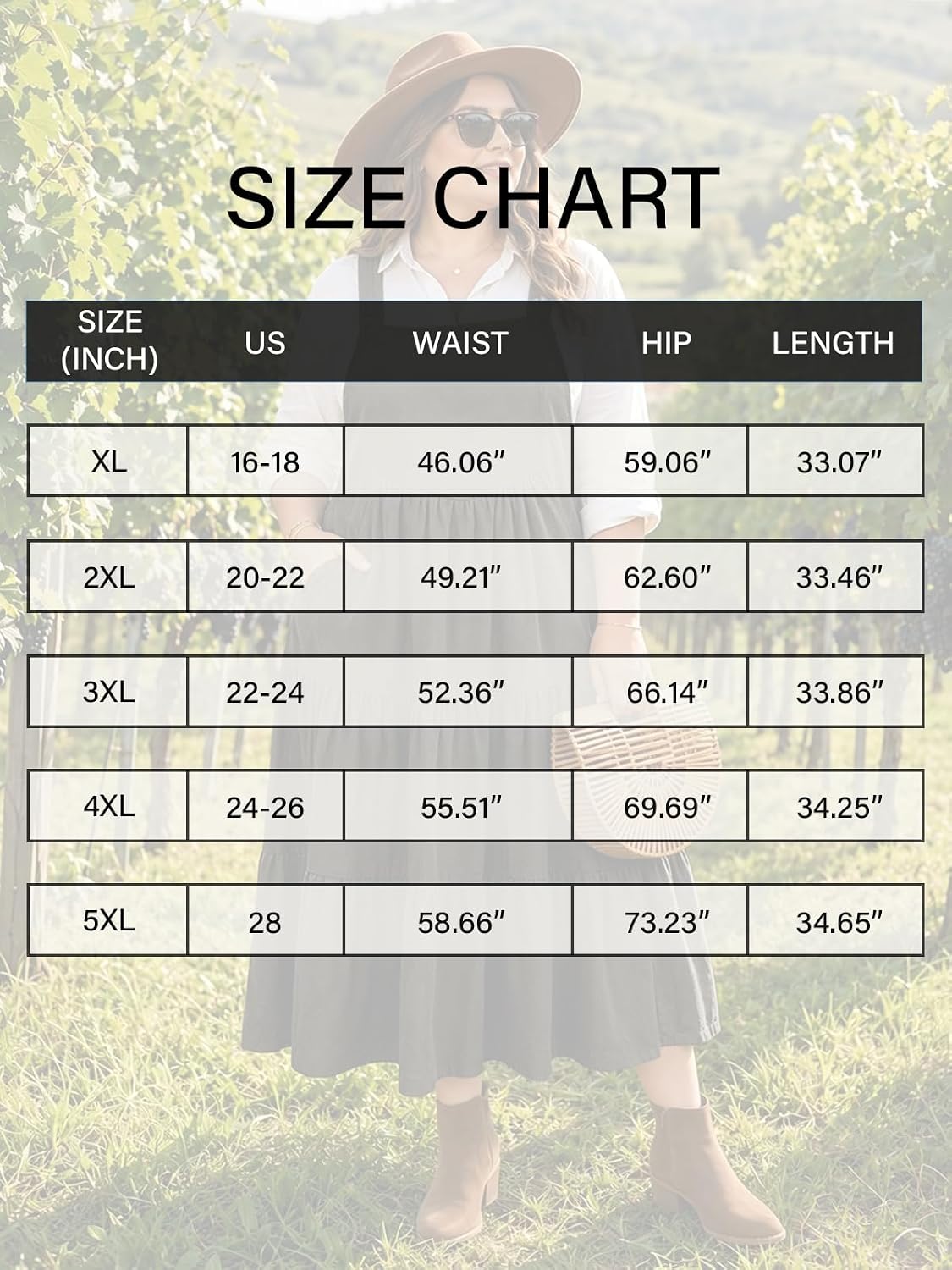 Moon Wood Women Plus Size Corduroy Pinafore Overall Dress Fall Jumper Dress - Army Green