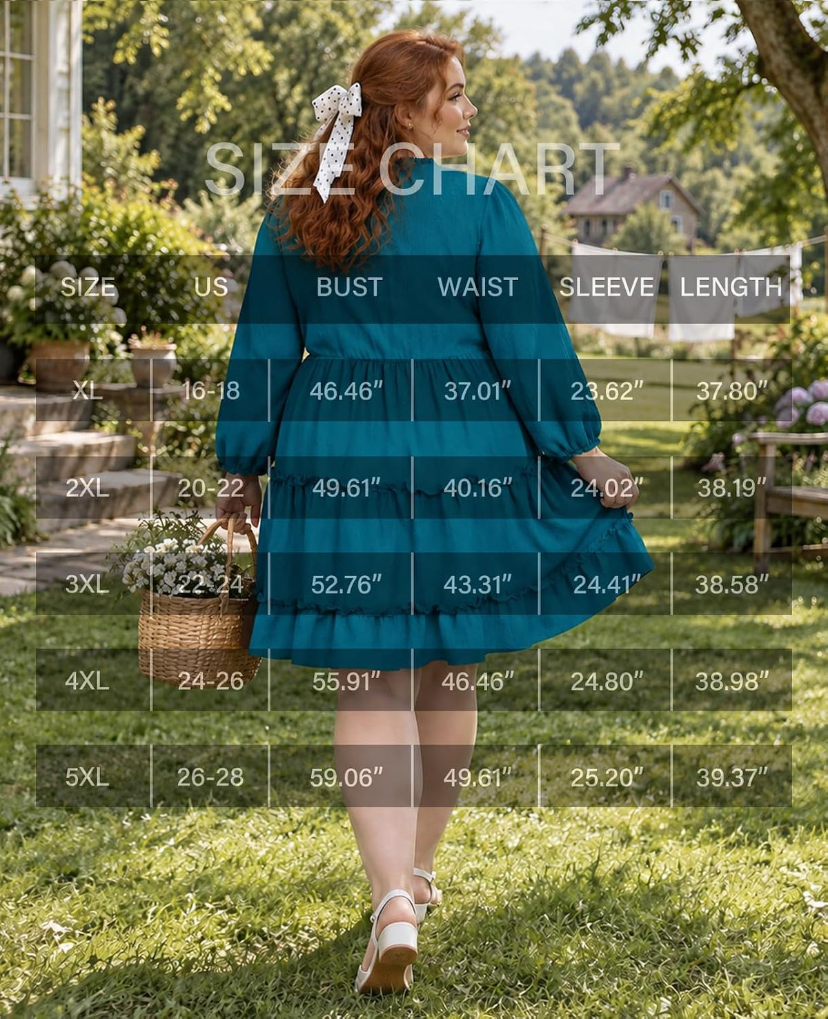 Moon Wood Womens Plus Size Fall Dresses Long Sleeve Dress Mini Dress With Pocket - Dark Blue