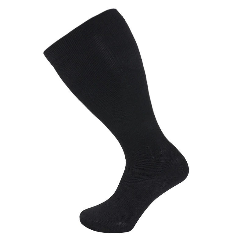 Black plus size extra wide compression sock product view