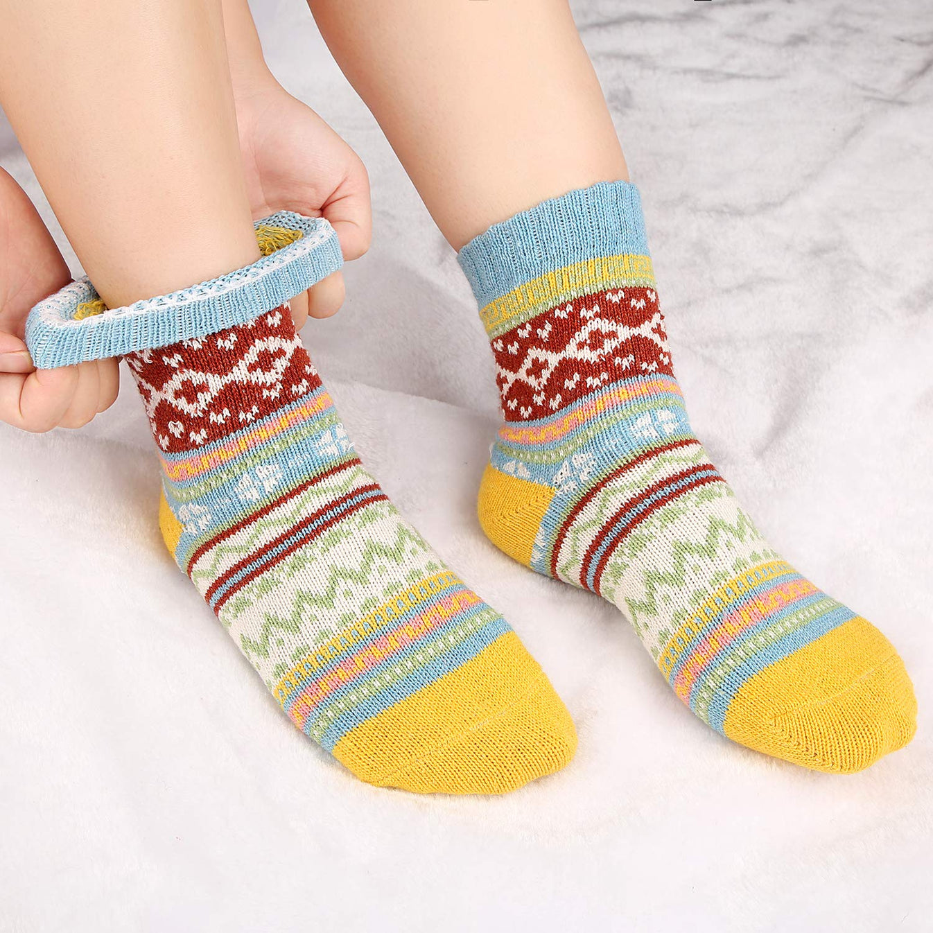 Crew Socks Women Christmas Sock丨Moon Wood